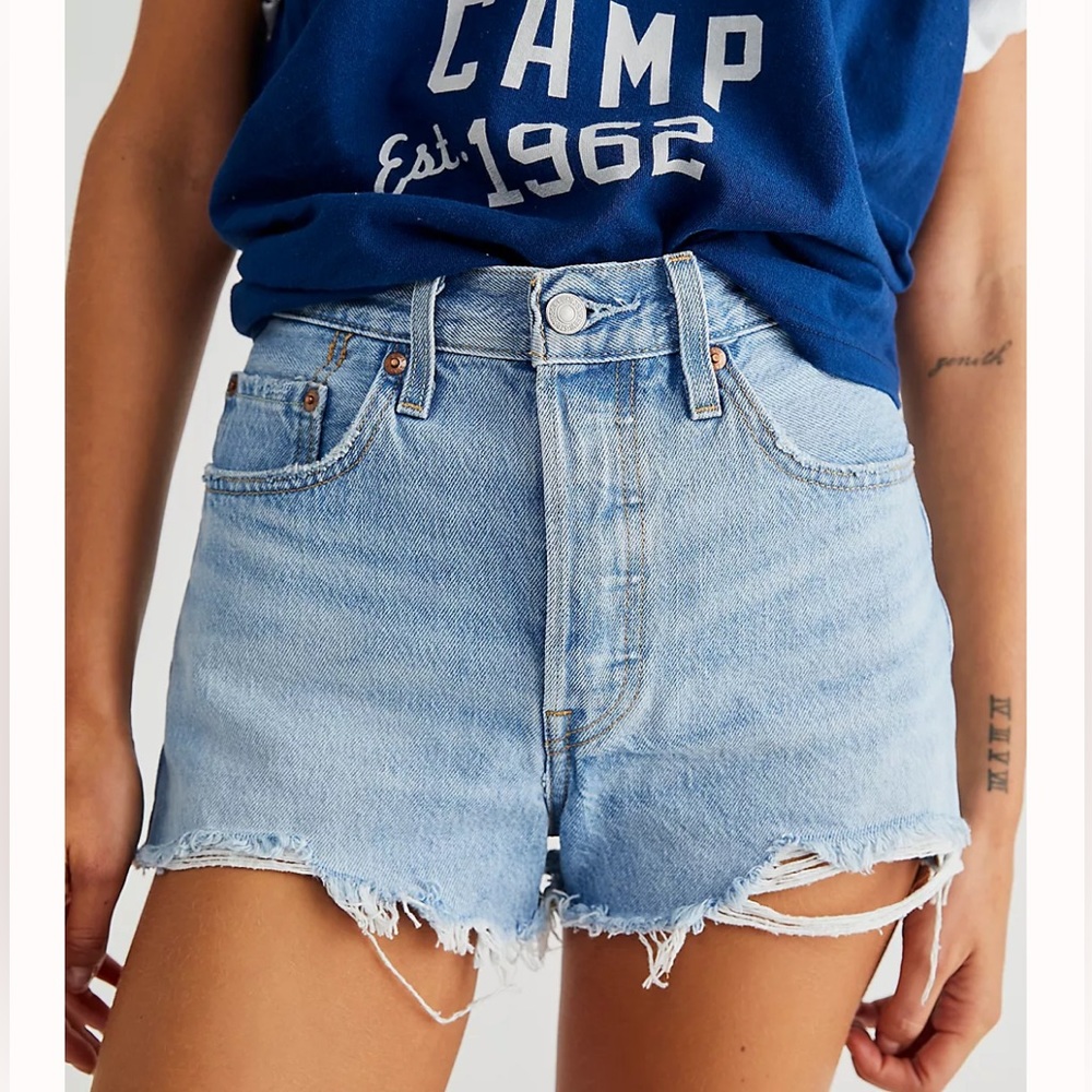 Levi’s 501 High Rise Denim Shorts
